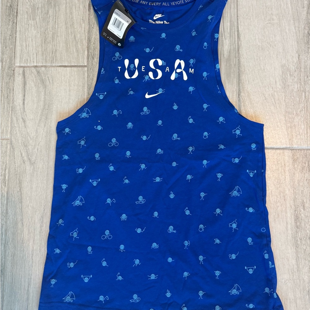 Nike Royal Blue Team USA Tank Top